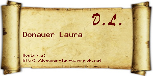 Donauer Laura névjegykártya
